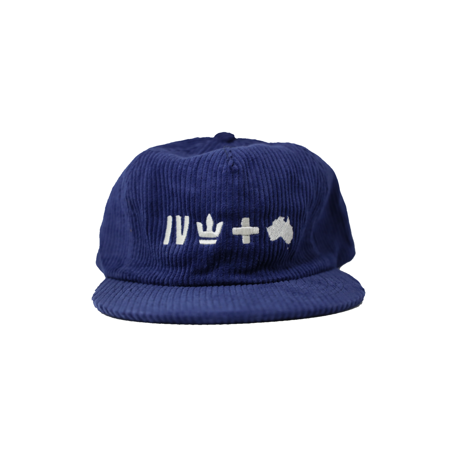 Weld Corduroy Embroidered Hat - Navy